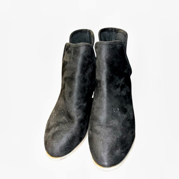 Seven 7 soho black suede booties ankle boots 9 like new seven7 - Picture 3 of 6